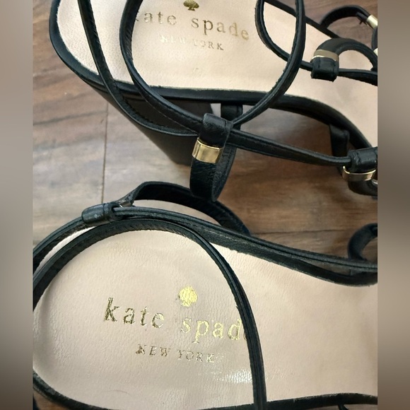 Kate Spade Black Strappy Dress Sandals-Elegant Party-Size11 - Picture 4 of 13